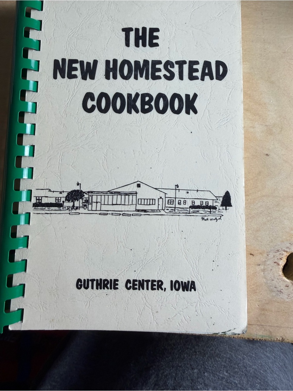 The New Homestead Cookbook — White Cover with Green Spiral
